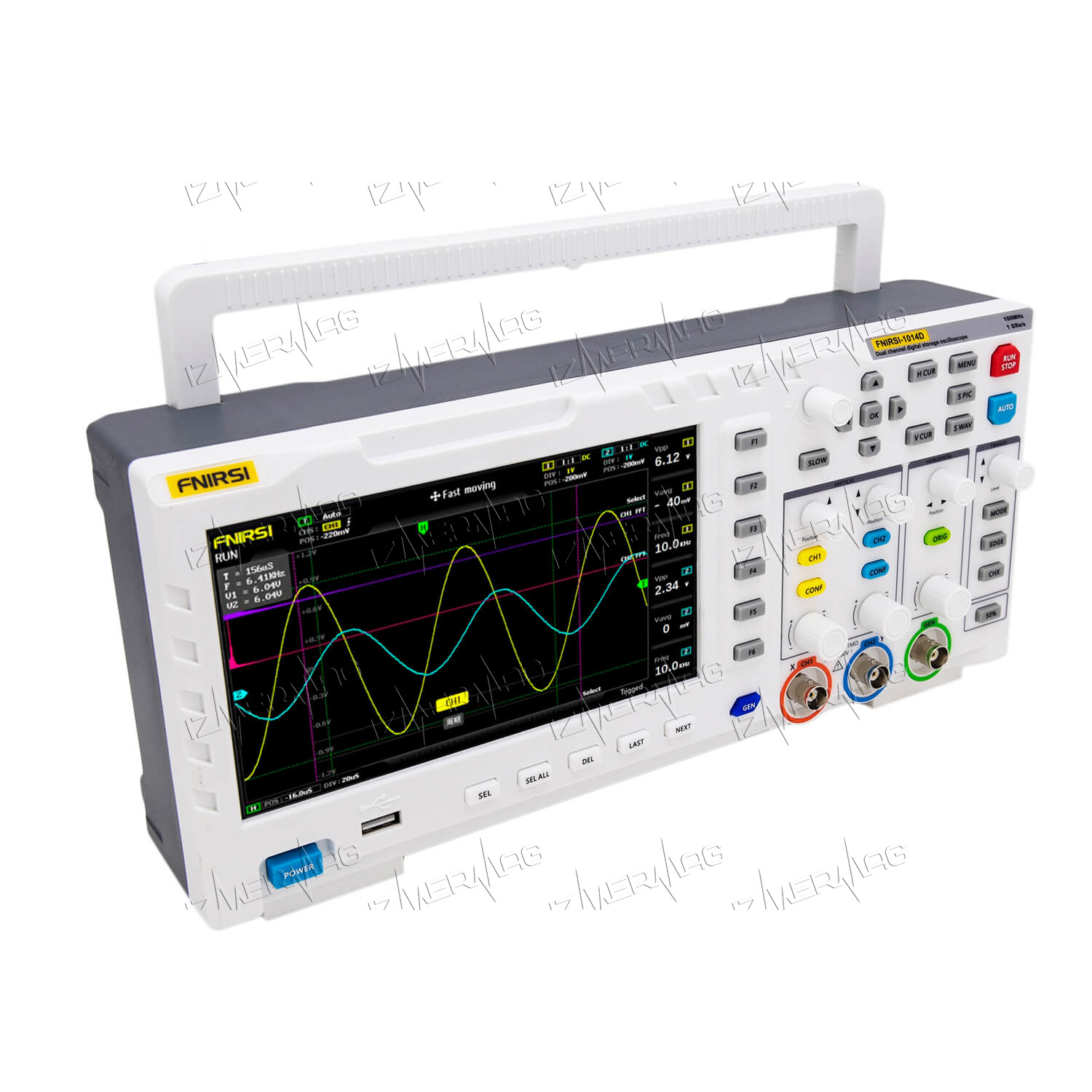 Купить прецизионный осциллограф FNIRSI 1014D (2 канала, 100 МГц) в Северске  за 17010 ₽ | Izmermag.ru